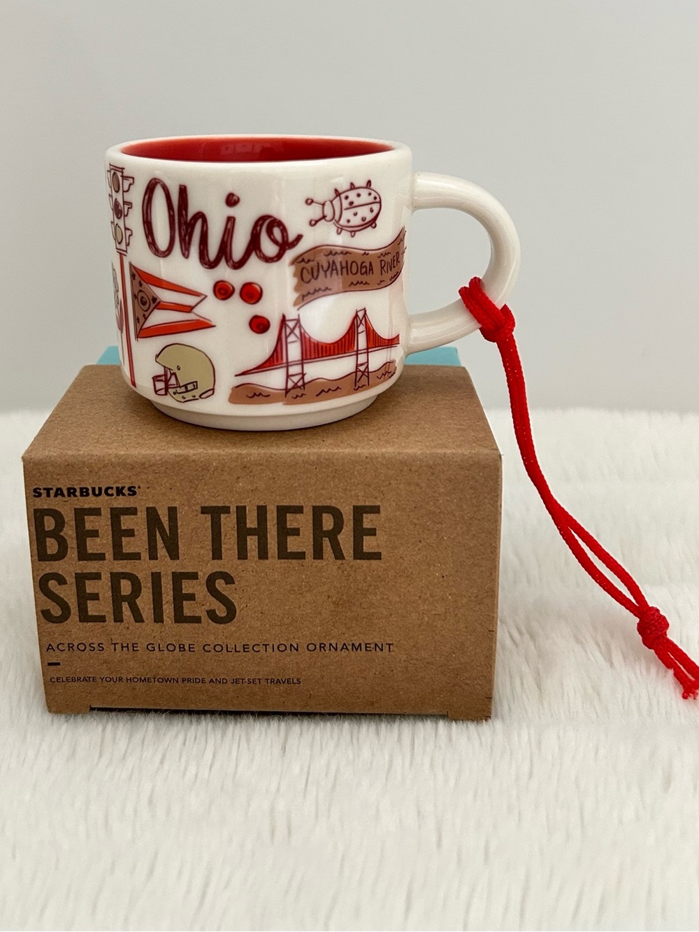 Starbucks Been There Series OHIO Mini Mug Ornament 2023 2 FI Oz Collectible
NIB
